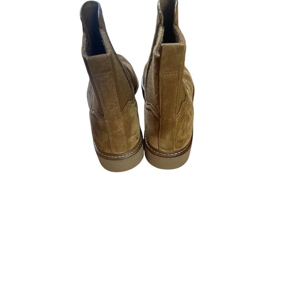 VINCE. Womens Brown Water Repellent Back Pull-Tab Rue Block Heel Chelsea 8.5 M - Picture 7 of 12